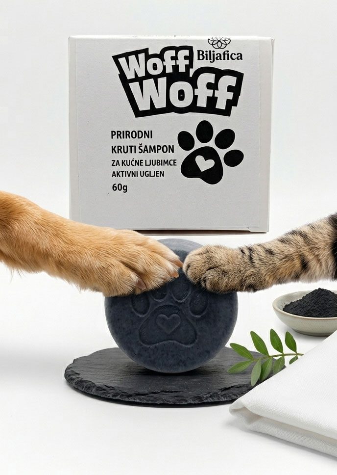 Woff Woff soap-free prirodni kruti šampon za kućne ljubimce (60 g) - Slika 2