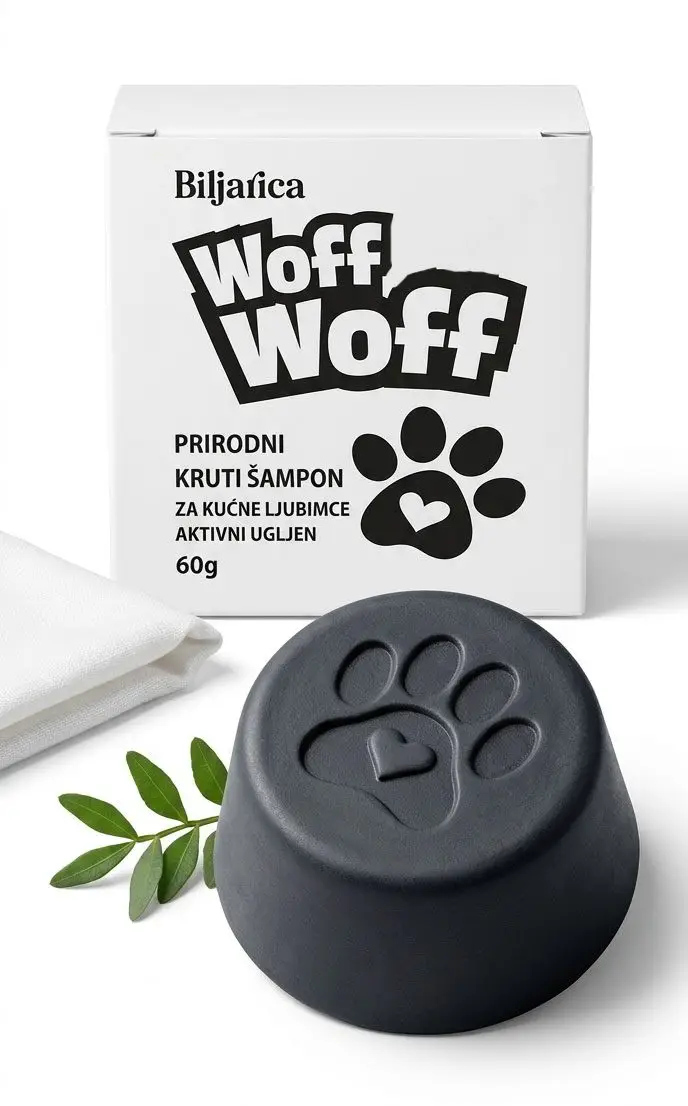 Woff Woff soap-free prirodni kruti šampon za kućne ljubimce (60 g)