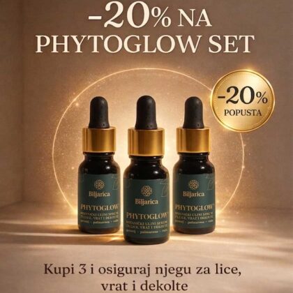 Biljarica PhytoGlow botanički uljni serum za lice vrat i dekolte