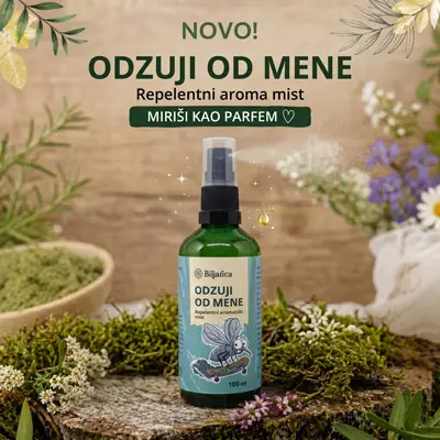 Odzuji od mene - repelentni mist 100 ml, zaštita na bazi eteričnih ulja i hidrolata