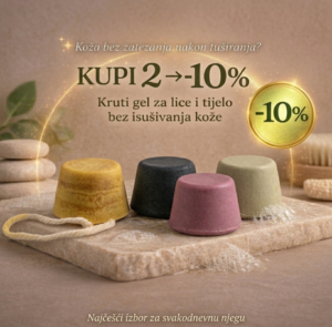 Set od 2 kruta gela za lice i tijelo – prirodna njega uz 10% popusta