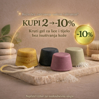 Set od 2 kruta gela za lice i tijelo – prirodna njega uz 10% popusta